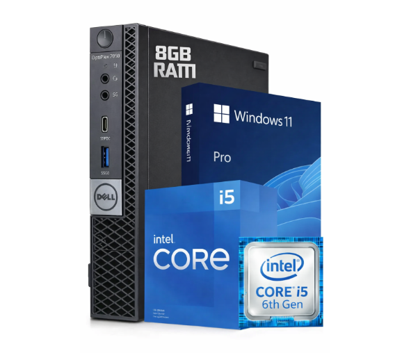 Mini PC Dell Optiplex 7050 Intel Core i5 6500T 8GB de RAM SSD 240GB