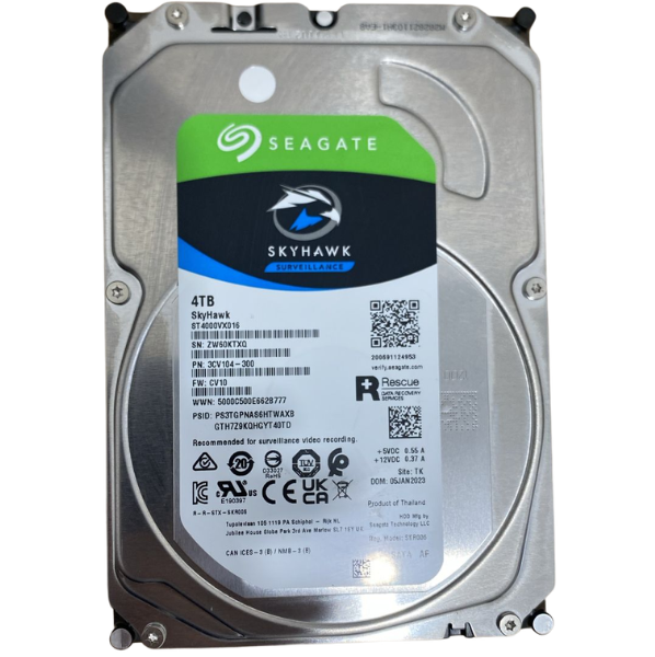 Hd Seagate 4tb Skyhawk, 3.5Polegadas Sata 3 5400rpm - St4000vx016