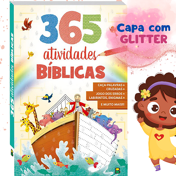 Livro 365 Atividades Bíblicas Para Crianças - Livro Infantil Bíblia - Todolivro