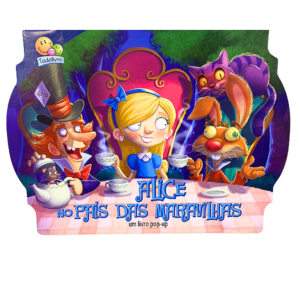 Livro Infantil Alice No País Das Maravilhas Em 3D Pou-ups