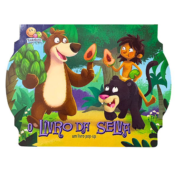 Livro Infantil O Livro da Selva Em 3D Pou-ups - Cartonado Todolivro