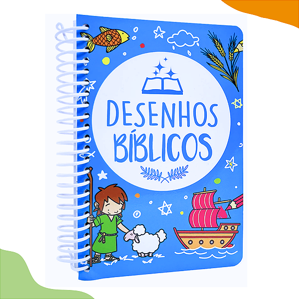 Livro Infantil 365 Desenhos Bíblicos Para Colorir Espiral