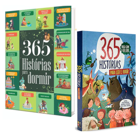 Kit 365 Historias para ler e ouvir+365 Histórias para dormir
