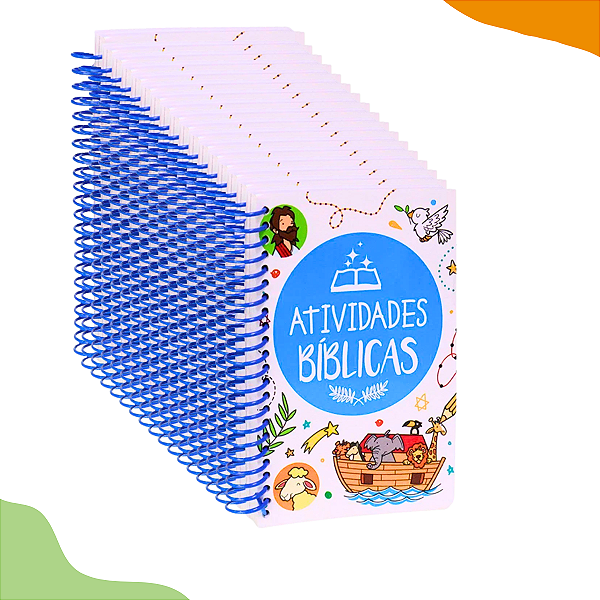 Pacote com 18 Livros Infantil 365 Atividades Bíblicas Espiral Educativos