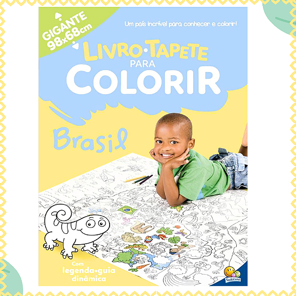 Livro Tapete para Colorir: Brasil Tamanho 98x68 Cm-Todolivro