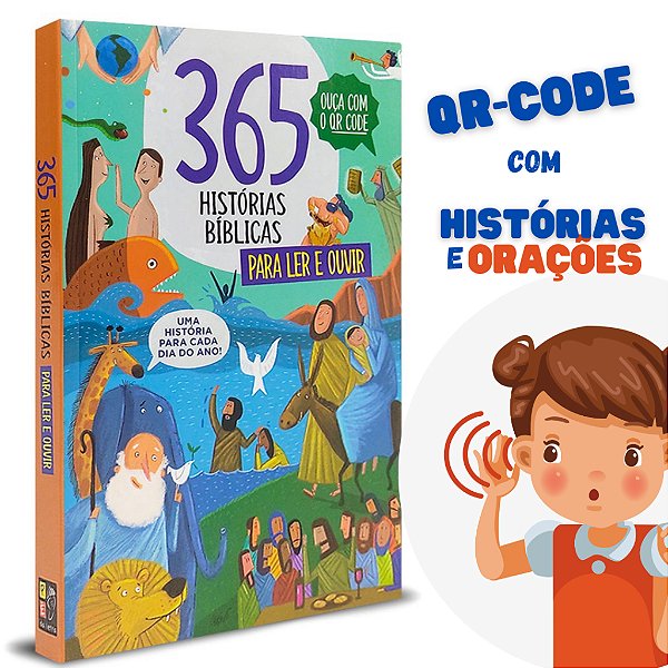 365 Histórias Bíblicas Para ler e Ouvir-Com Narração QR Code