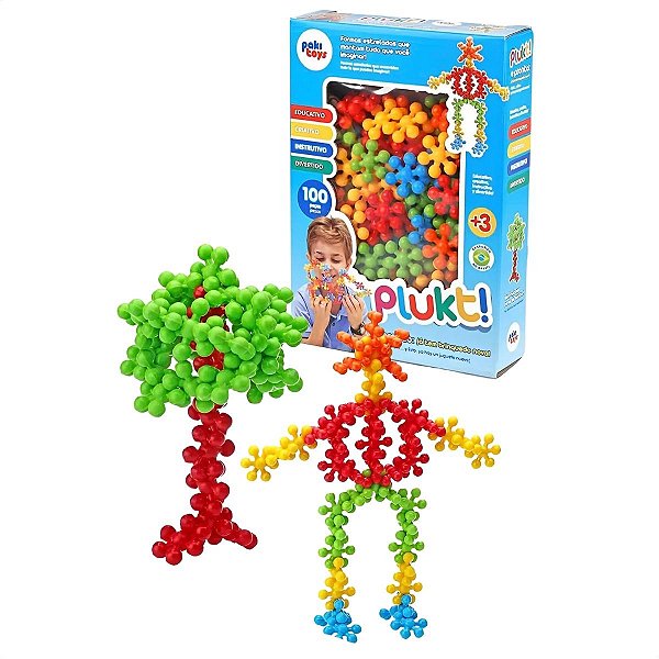 Pluckt - Brinquedo Didático de Montar e Encaixar