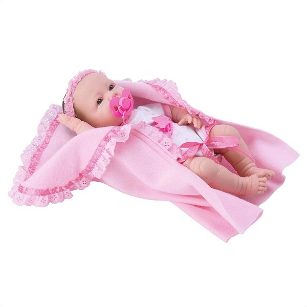 Boneca  Newborn Faz Xixi C/ Mamadeira E Chupeta