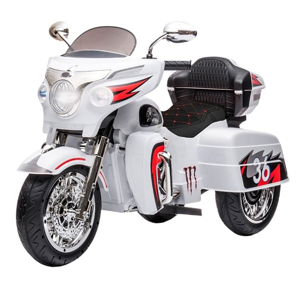 Mini Moto Infantil Elétrica Com Baú