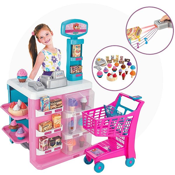 Confeitaria Infantil com Carrinho de Compras