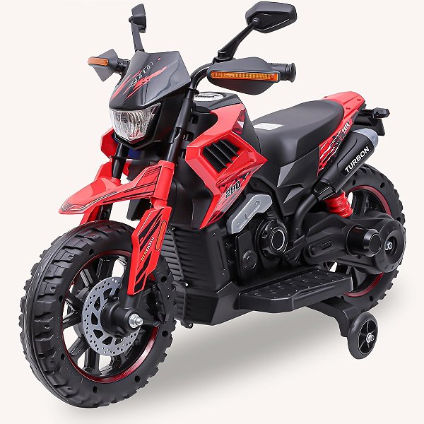 Moto Elétrica Infantil 6V com Rodinhas Laterais – Radical e Segura!