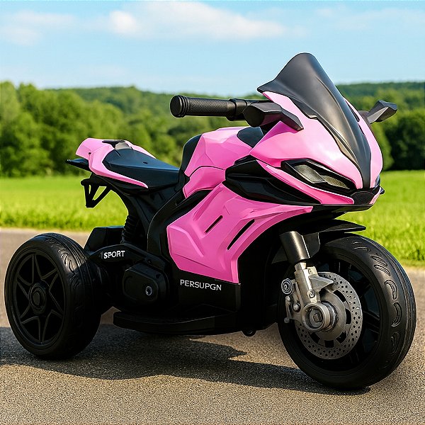 Mini Moto Elétrica Infantil Racing 6V