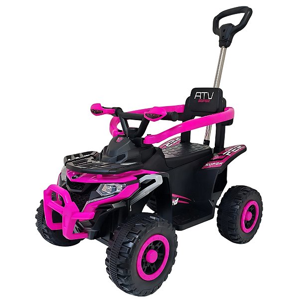 Mini Quadriciclo com Haste 2 em 1 - Para Passeio e Elétrico!