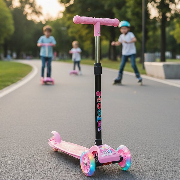 Patinete Infantil com Led Altura Regulável