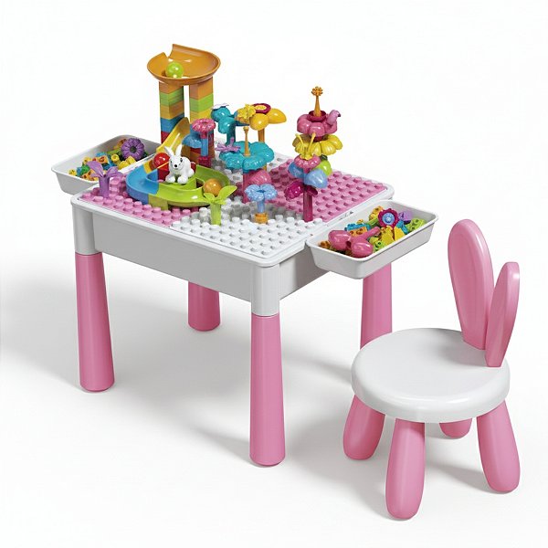 Mesinha Infantil Didática com Banquinho