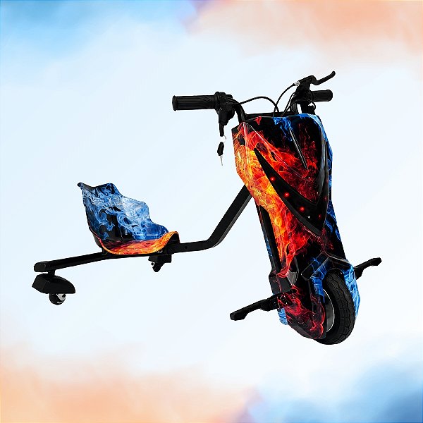 Triciclo Drift Rolimã Elétrico 36V com Led e Bluetooth