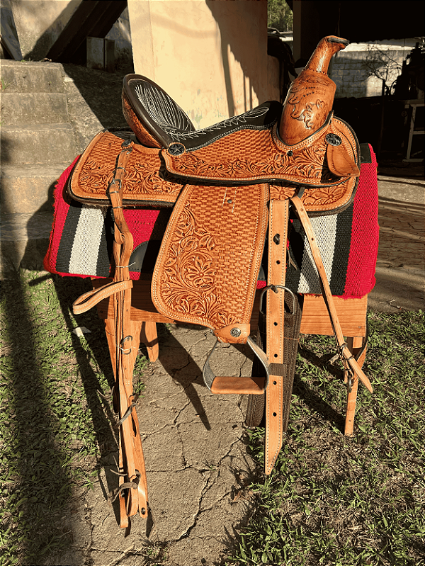 Sela Americana Tambor Baliza Profissional + Manta QM Imports