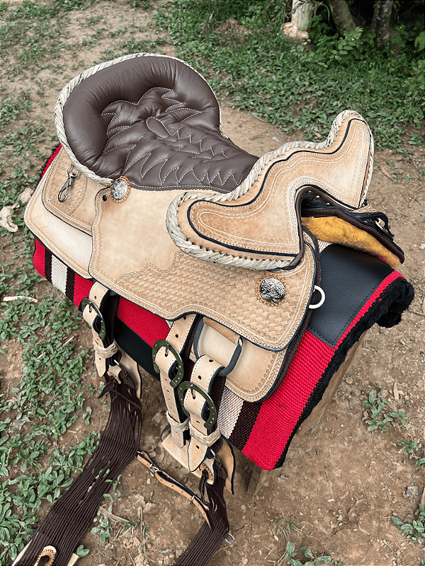 Arreio Muladeiro Prime Burrão Espartano + Manta QM Imports