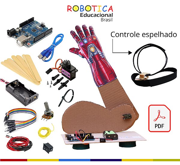 Braço com Controle Espelhado - Kit Robótica