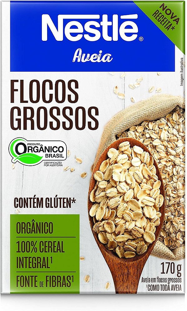 Nestlé Aveia Em Flocos Grossos Orgânica Nestlé 170G