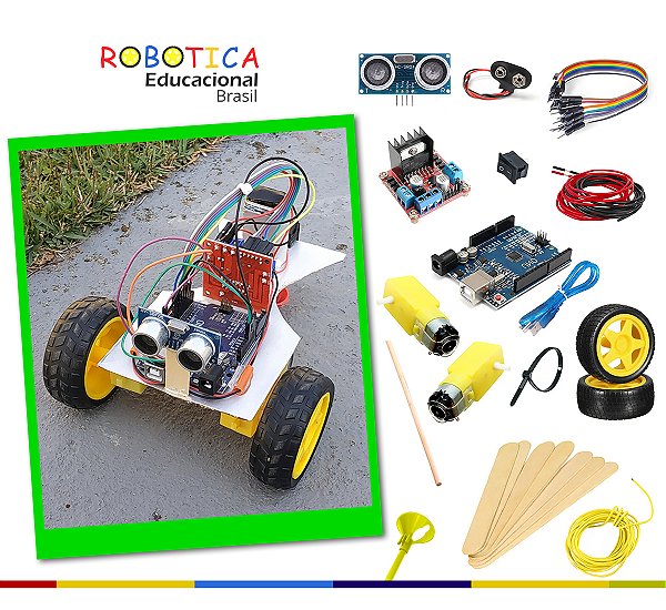 Kit Arduino Carro Autônomo – Kit Robótica