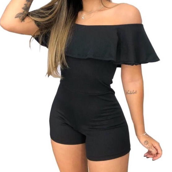 Macaquinho Off Shoulder Canelado – Tomara que Caia Estilo Gringa