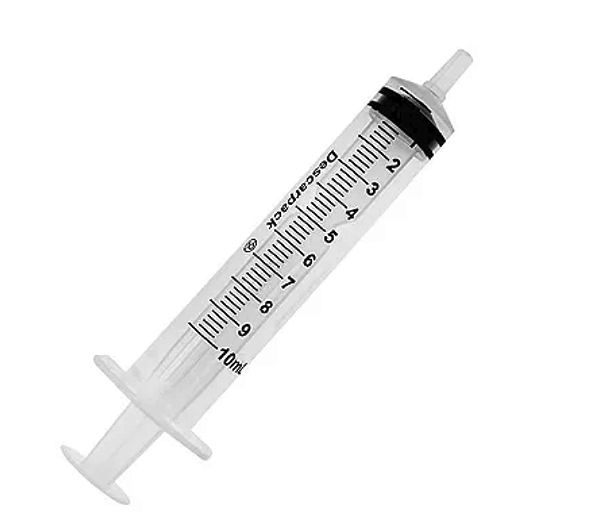 Seringa Descartável 10ML Luer Slip Bico Lateral Descarpack