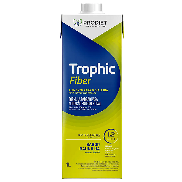 Trophic Fiber 1L Prodiet Nutrição Enteral Normocalórico com Fibras