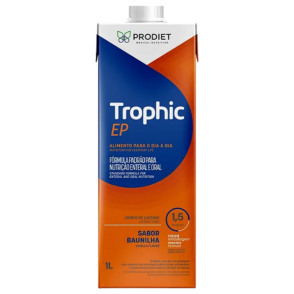 Trophic EP 1L Prodiet Nutrição Enteral Hipercalórica e Hiperproteica