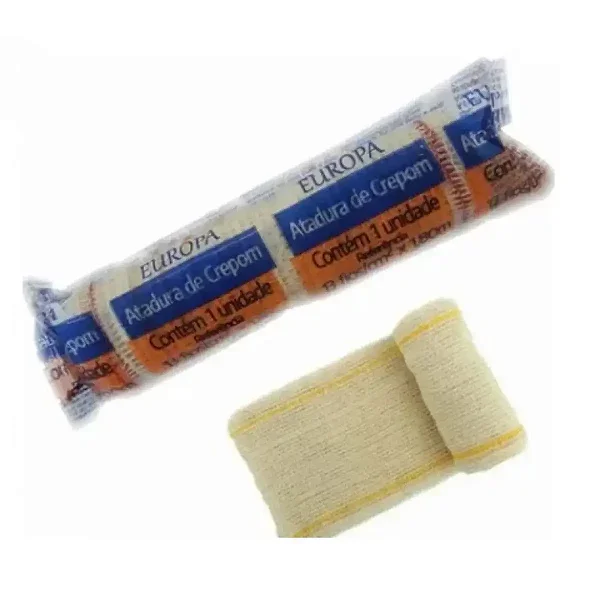 Atadura de Crepe 13 Fios 15cm x 1,8m Fixação e Imobilização