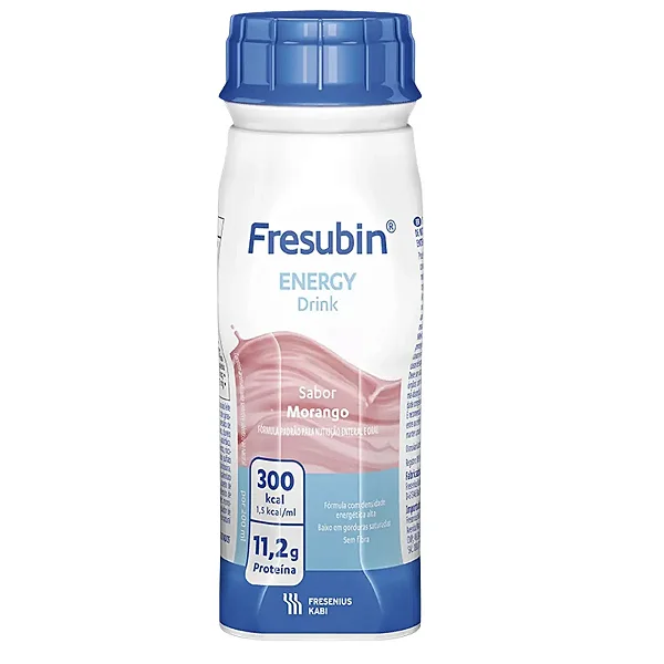 Fresubin Energy Drink Morango 200ml Fresenius Suplemento Hipercalórico