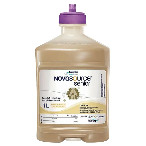 Novasource Senior SF 1L Nestlé Nutrição Enteral e Oral Hiperproteico