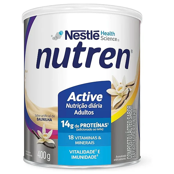Nutren Active Baunilha 400G Nestlé Suplemento Alimentar
