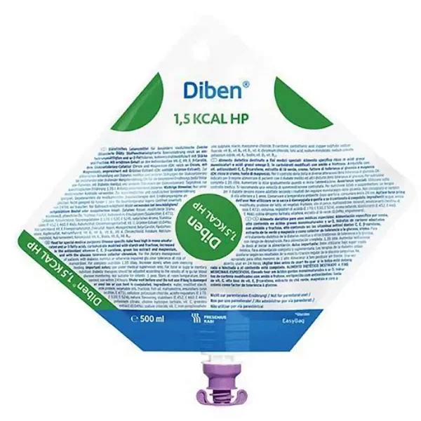 Diben 1.5 Kcal HP 500ml Fresenius Dieta Enteral para Diabetes