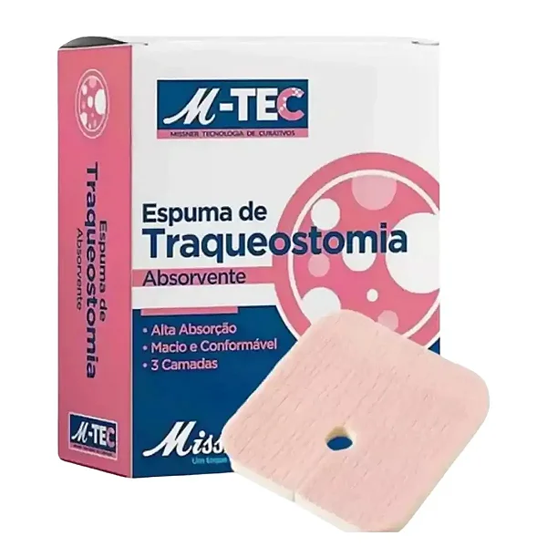 Curativo de Espuma para Traqueostomia Missner Unidade