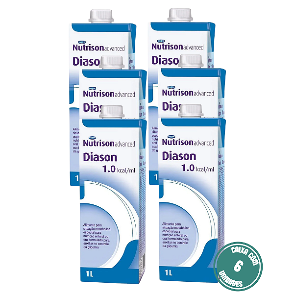 Nutrison Advanced Diason 1.0 Danone Nutrição Enteral Controle Glicêmico - Kit 6 Unidades