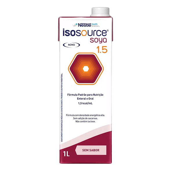 Isosource Soya 1.5 1L Nestlé Dieta Enteral Hipercalórica 1,5 kcal/ml