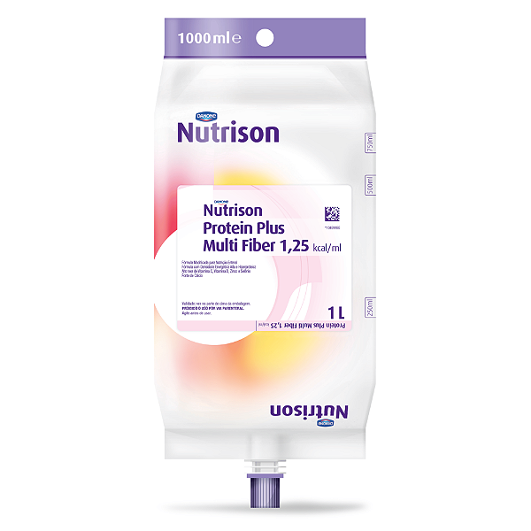 Nutrison Protein Plus Multi Fiber 1000ml Danone Dieta Enteral Hiperproteica com Fibras