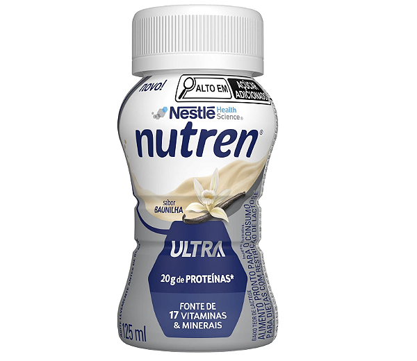 Nutren Ultra Baunilha 125mL Nestle Suplemento Hiperproteico 20g Proteina