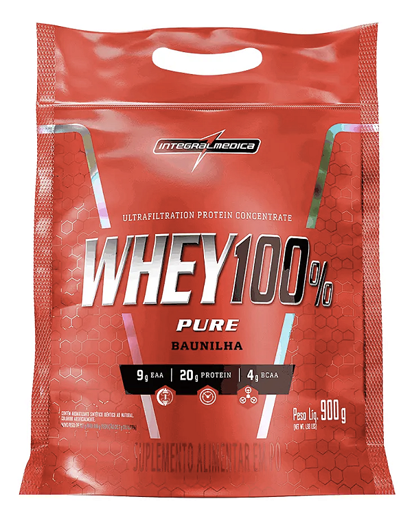 Whey Protein 100% Pure 900gr - Sabor Baunilha