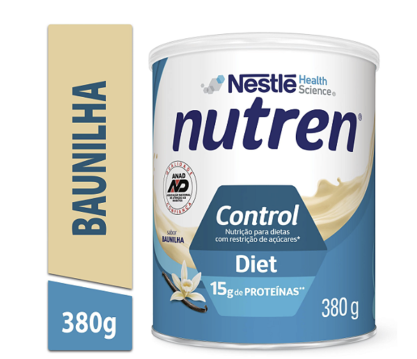 Nutren Control Baunilha 380g Nestlé Suplemento para Controle Glicêmico