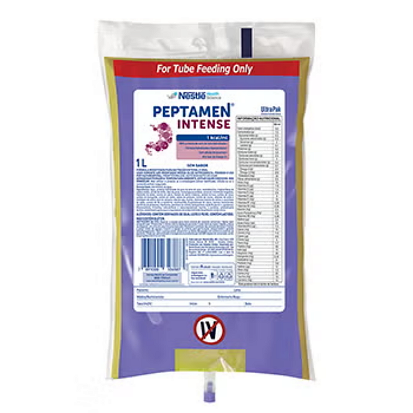 Peptamen Intense Sistema Fechado 1L Nestlé Dieta Enteral Hiperproteica