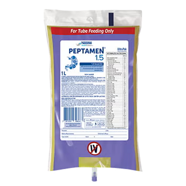 Peptamen 1.5 Sistema Fechado 1L Nestlé Dieta Enteral Hipercalórica
