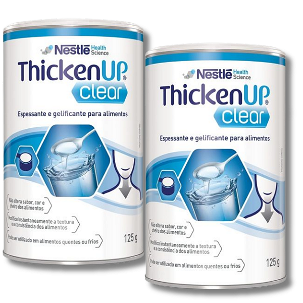 Kit 2 Thicken Up Clear 125g Nestlé Espessante Alimentar