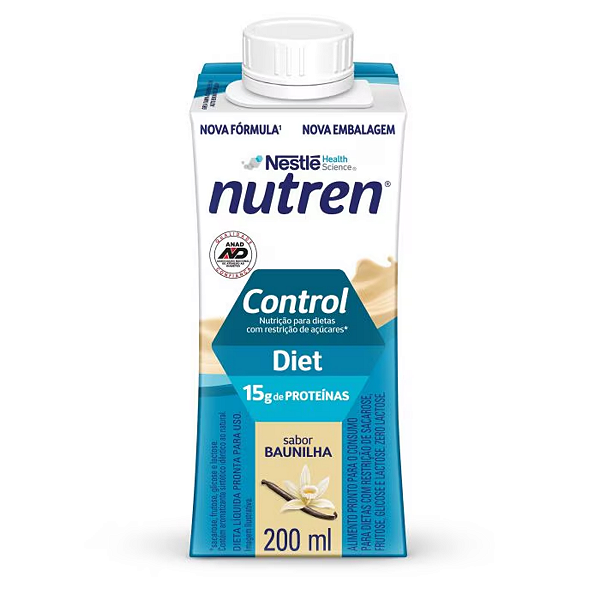 Nutren Control Baunilha 200ml Nestlé Suplemento para Controle Glicêmico