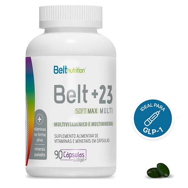 Belt Multi +23 Soft Max 90 Cápsulas Multivitamínico e Multimineral