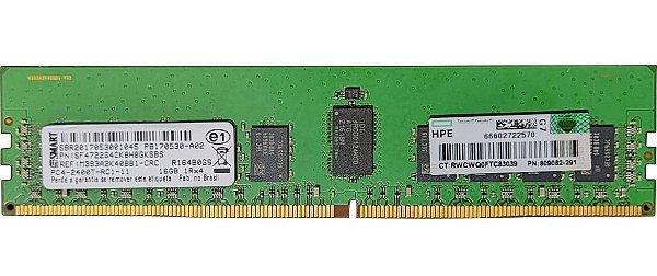 MEMORIA SERVIDOR 16GB DDR4 ECC SMART SF4722G4CK8H8GKSBS
