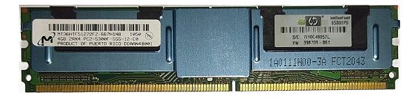 MEMORIA SERVIDOR 4Gb DDR2 PC2-5300F ECC MICR. MT36HTF51272FZ