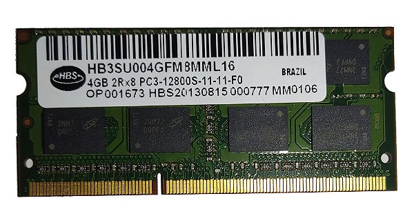 MEMORIA NOTE 4Gb DDR3 1600MHZ HBS