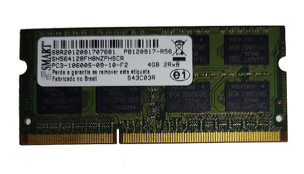 MEMORIA NOTE 4Gb DDR3 1333Mhz SMART